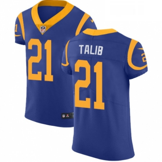 Men Nike Los Angeles Rams 21 Aqib Talib Royal Blue Alternate Vapor Untouchable Elite Player NFL Jers