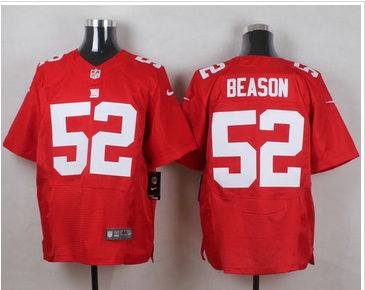 Nike New York Giants #52 Jon Beason Red Alternate Mens Stitched NFL Elite Jersey