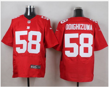 Nike New York Giants #58 Owa Odighizuwa Red Alternate Mens Stitched NFL Elite Jersey