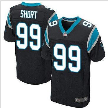 Nike Carolina Panthers #99 Kawann Short Black Team Color Mens Stitched NFL Elite Jersey