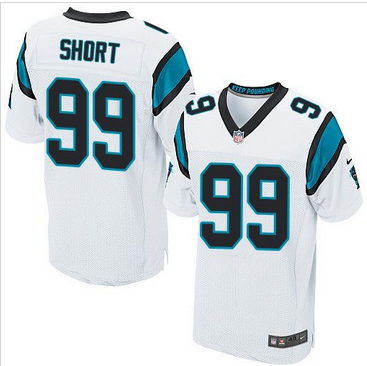 Nike Carolina Panthers #99 Kawann Short White Mens Stitched NFL Elite Jersey