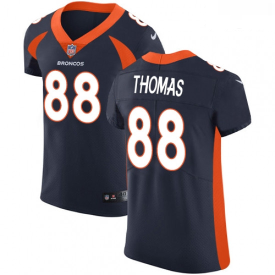 Men Nike Denver Broncos 88 Demaryius Thomas Navy Blue Alternate Vapor Untouchable Elite Player NFL J