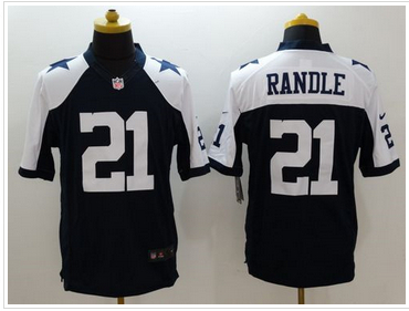 Nike Dallas Cowboys #21 Joseph Randle Navy Blue Thanksgiving Throwback Mens Stitched NFL Limited Jer