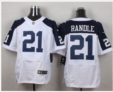 Nike Dallas Cowboys #21 Joseph Randle White Thanksgiving Throwback Men 27s Stitched NFL Elite Jersey