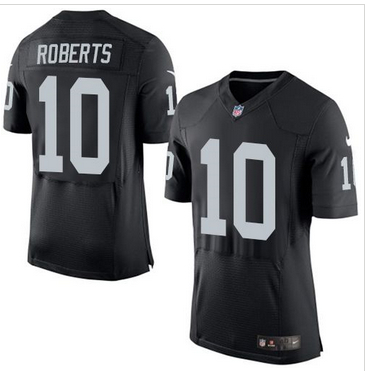 Nike Oakland Raiders #10 Seth Roberts Black Team Color Men 27s Stitched NFL New Elite Jersey