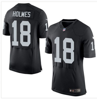 Nike Oakland Raiders #18 Andre Holmes Black Team Color Men 27s Stitched NFL New Elite Jersey