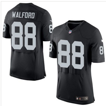 Nike Oakland Raiders #88 Clive Walford Black Team Color Men 27s Stitched NFL New Elite Jersey