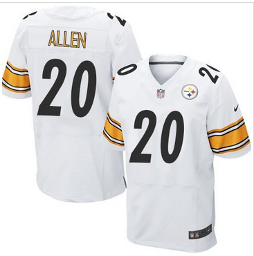 Nike Pittsburgh Steelers #20 Will Allen White Men 27s Stitched NFL Elite Jersey