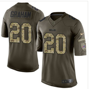 Nike Buffalo Bills #20 Corey Graham Green Men 27s Stitched NFL Limited Salute To Service Jersey