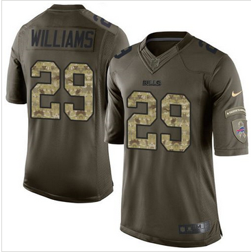 Nike Buffalo Bills #29 Karlos Williams Green Men 27s Stitched NFL Limited Salute To Service Jersey