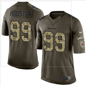 Nike Chicago Bears #99 Lamarr Houston Green Men 27s Stitched NFL Limited Salute to Service Jersey