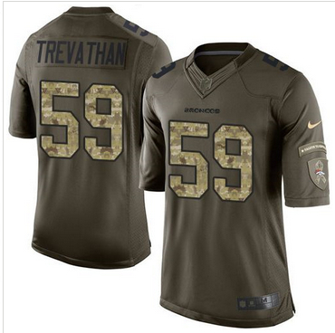 Nike Denver Broncos #59 Danny Trevathan Green Men 27s Stitched NFL Limited Salute To Service Jersey