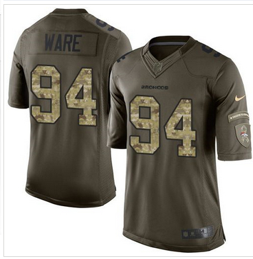 Nike Denver Broncos #94 DeMarcus Ware Green Men 27s Stitched NFL Limited Salute To Service Jersey