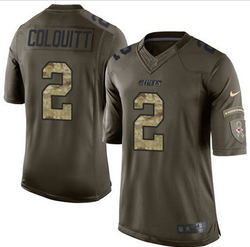 Nike Kansas City Chiefs #2 Dustin Colquitt Green Men 27s Stitched NFL Limited Salute to Service Jers