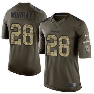 Nike Oakland Raiders #28 Latavius Murray Green Men 27s Stitched NFL Limited Salute to Service Jersey