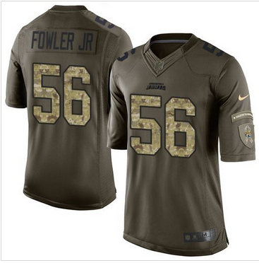 Nike Jacksonville Jaguars #56 Dante Fowler Jr Green Men 27s Stitched NFL Limited Salute to Service J