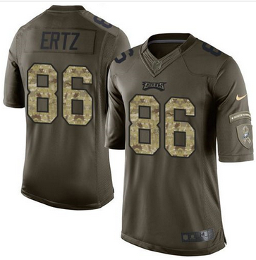 Nike Philadelphia Eagles #86 Zach Ertz Green Men 27s Stitched NFL Limited Salute to Service Jersey