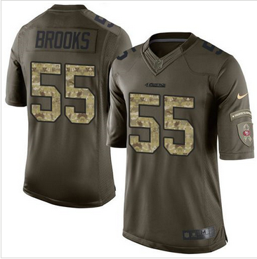 Nike San Francisco 49ers #55 Ahmad Brooks Green Men 27s Stitched NFL Limited Salute to Service Jerse