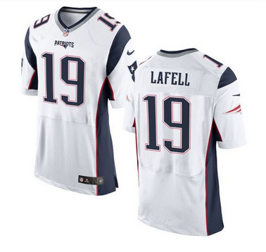 Nike New England Patriots #19 Brandon LaFell White Men 27s Stitched NFL New Elite Jersey