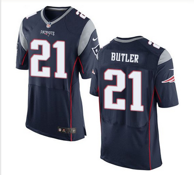 Nike New England Patriots #21 Malcolm Butler Navy Blue Team Color Men 27s Stitched NFL New Elite Jer