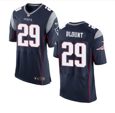 Nike New England Patriots #29 LeGarrette Blount Navy Blue Team Color Men 27s Stitched NFL New Elite 