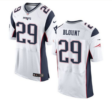 Nike New England Patriots #29 LeGarrette Blount White Men 27s Stitched NFL New Elite Jersey