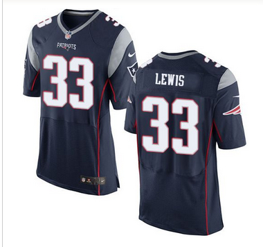 Nike New England Patriots #33 Dion Lewis Navy Blue Team Color Men 27s Stitched NFL New Elite Jersey