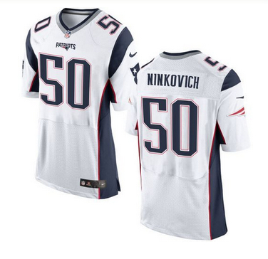 Nike New England Patriots #50 Rob Ninkovich White Men 27s Stitched NFL New Elite Jersey