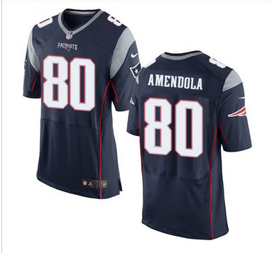 Nike New England Patriots #80 Danny Amendola Navy Blue Team Color Men 27s Stitched NFL New Elite Jer