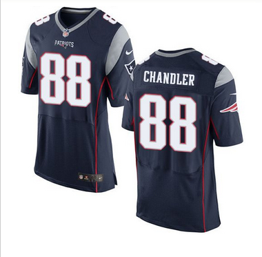 Nike New England Patriots #88 Scott Chandler Navy Blue Team Color Men 27s Stitched NFL New Elite Jer