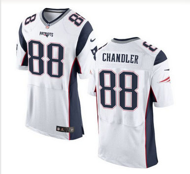 Nike New England Patriots #88 Scott Chandler White Men 27s Stitched NFL New Elite Jersey