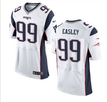 Nike New England Patriots #99 Dominique Easley White Men 27s Stitched NFL New Elite Jersey