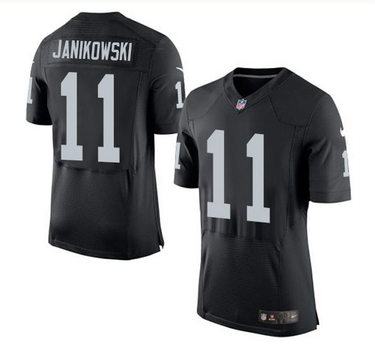 Nike Oakland Raiders #11 Sebastian Janikowski Black Team Color Men 27s Stitched NFL New Elite Jersey