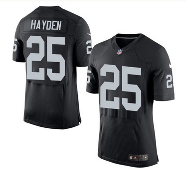 Nike Oakland Raiders #25 D J  Hayden Black Team Color Men 27s St