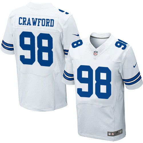 Nike Dallas Cowboys #98 Tyrone Crawford White Men 27s Stitched N