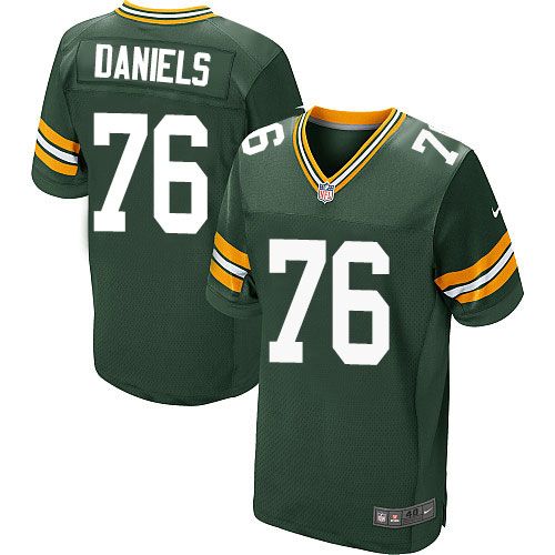 Nike Green Bay Packers #76 Mike Daniels Green Team Color Men 27s Stitched NFL Elite Jersey