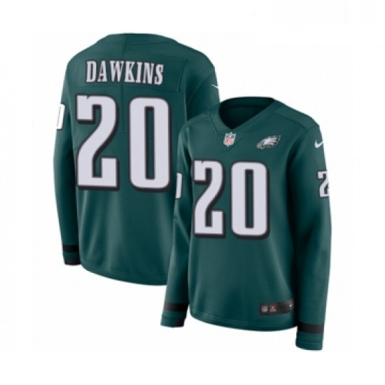 Womens Nike Philadelphia Eagles 20 Brian Dawkins Limited Green T