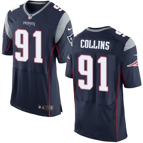 Nike New England Patriots #91 Jamie Collins Navy Blue Team Color Men 27s Stitched NFL New Elite Jers