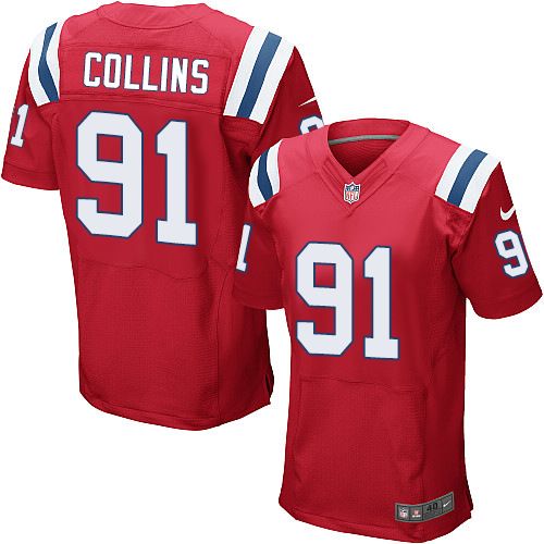 Nike New England Patriots #91 Jamie Collins Red Alternate Men 27