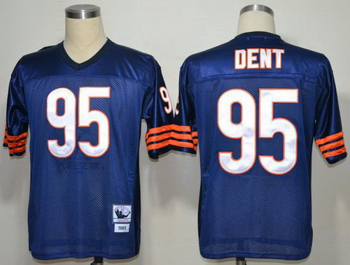 Chicago Bears 95 Richard Dent Blue Throwback NFL Jerseys