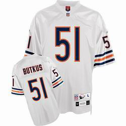 Chicago Bears 51 BUTKUS white throwback jerseys