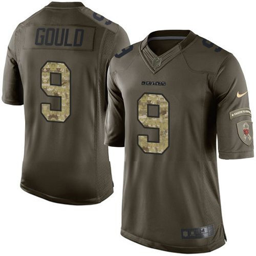 Nike Bears #9 Robbie Gould Green Youth Stitched NFL Limited Salu