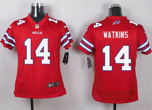 Nike Bills #14 Sammy Watkins Red Youth Stitched NFL Limited Rush Jersey