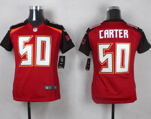 Nike Buccaneers #50 Bruce Carter Red Team Color Youth Stitched NFL New Elite Jersey