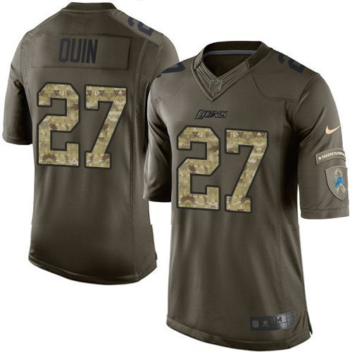 Nike Lions #27 Glover Quin Green Youth Stitched NFL Limited Salu