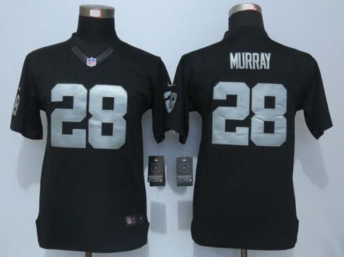 Nike Raiders #28 Latavius Murray Black Team Color Youth Stitched