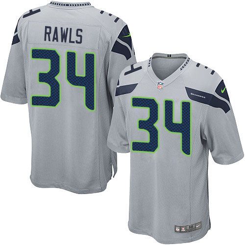 Nike Seahawks #34 Thomas Rawls Grey Alternate Youth Stitched NFL