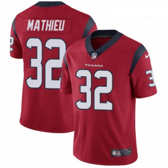 Youth Nike Houston Texans 32 Tyrann Mathieu Red Alternate Vapor Untouchable Limited Player NFL Jerse