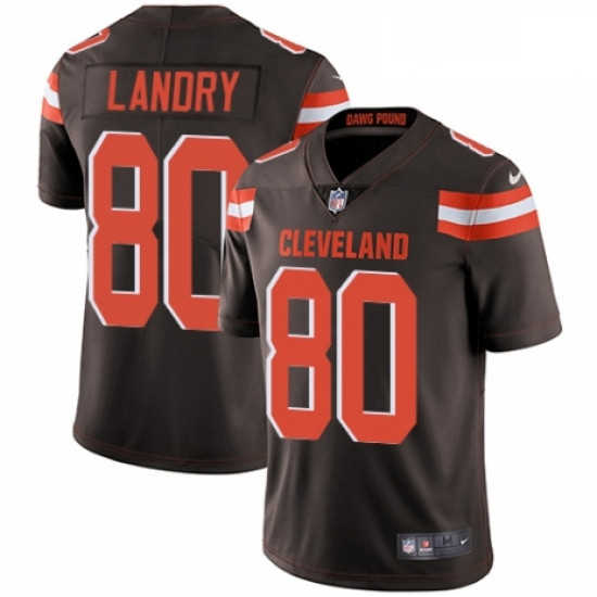 Youth Nike Cleveland Browns 80 Jarvis Landry Brown Team Color Vapor Untouchable Limited Player NFL J
