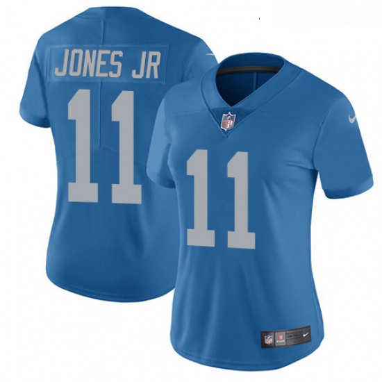 Womens Nike Detroit Lions 11 Marvin Jones Jr Elite Blue Alternat